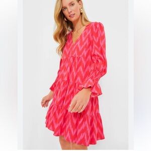 Pomander Place Hot Pink Ikat Kenzo Dress